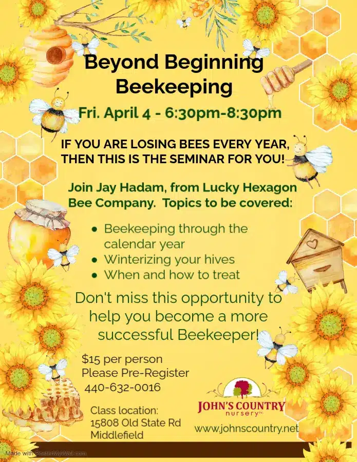 Destination Geauga Tourism | Beyond Beginning Beekeeping Apr 4 copy 1