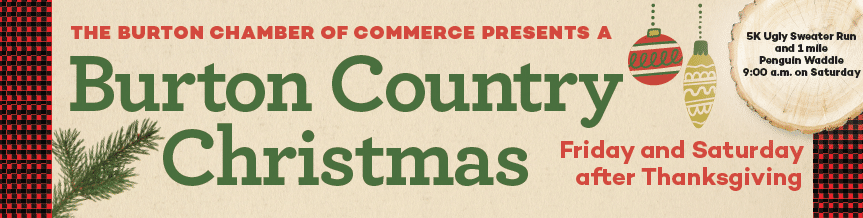 Destination Geauga Tourism | Burton Country Christmas Square Banner