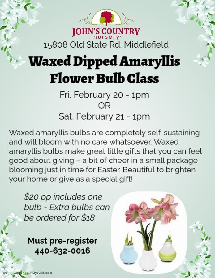 Destination Geauga Tourism | Amarylli Feb 20 21