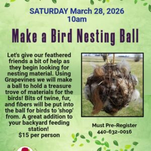 Destination Geauga Tourism | Nesting Ball Mar 28