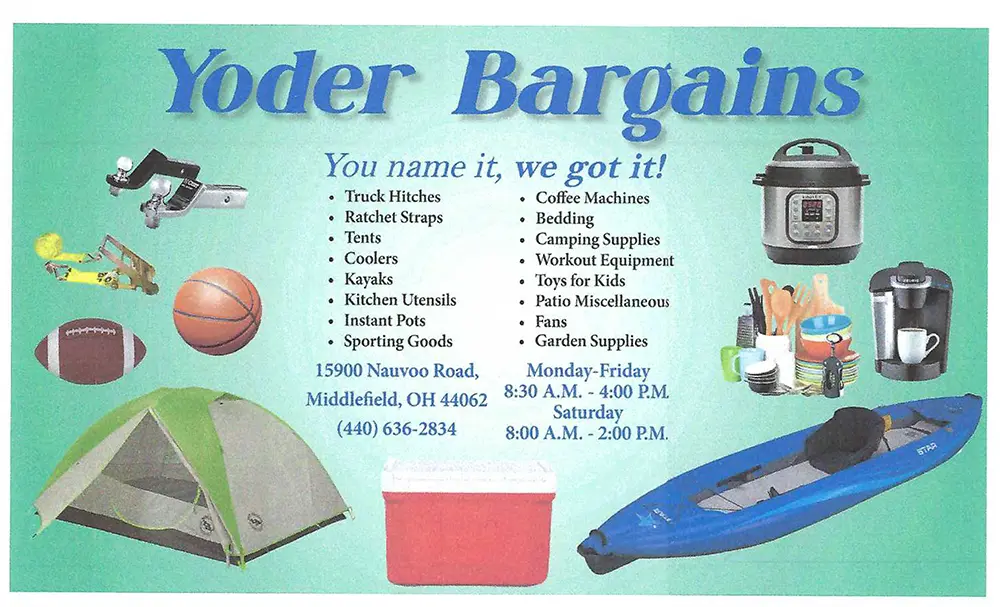 yoder bargains new