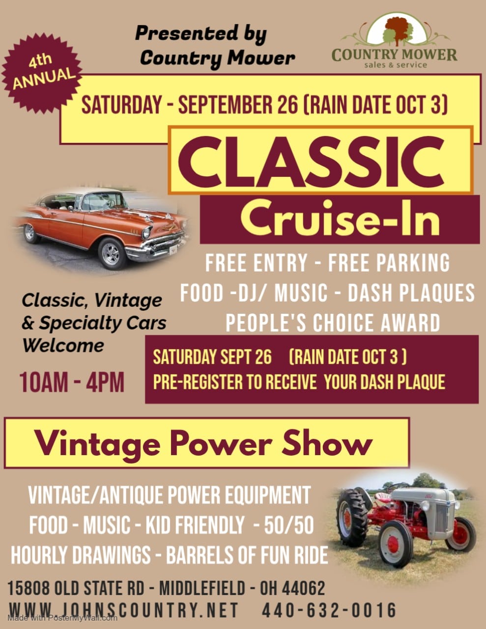 Destination Geauga Tourism | Classic Car Show Vintage Power